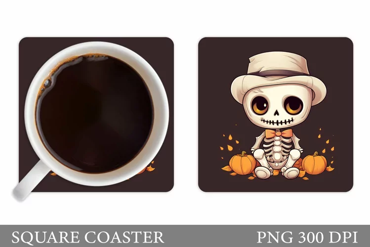 Skeleton Coaster Sublimation. Skeleton Sublimation