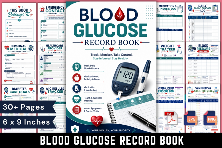 Blood Glucose Record Book