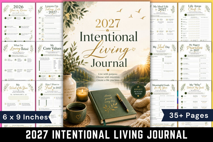 2027 Intentional Living Journal example image 1