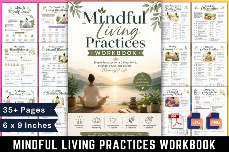 Mindful Living Practices Workbook example image 1
