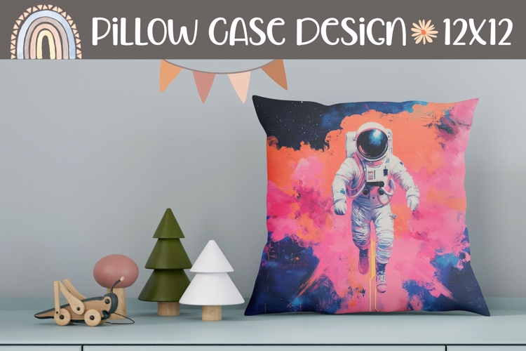 Astronaut Pillow Design, Space Pillow Sublimation