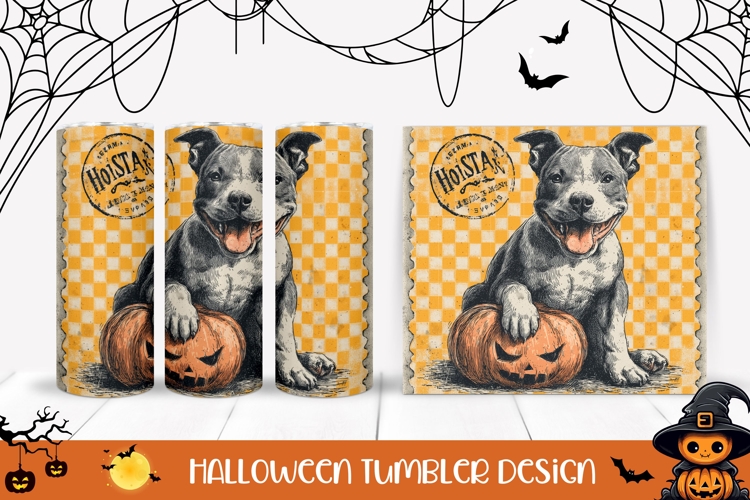 Halloween Dog Tumbler, Cartoon Dog Sublimation Tumbler