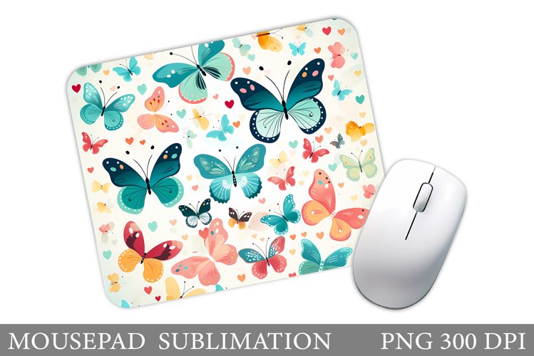 Butterflies Mouse Pad. Butterflies Mouse Pad Sublimation