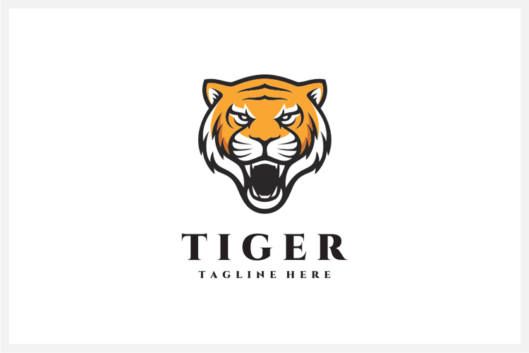Tiger Head Clipart Image 8