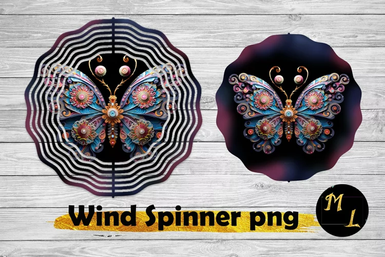3D Butterfly Wind Spinner sublimation,Summer Wind Spinner