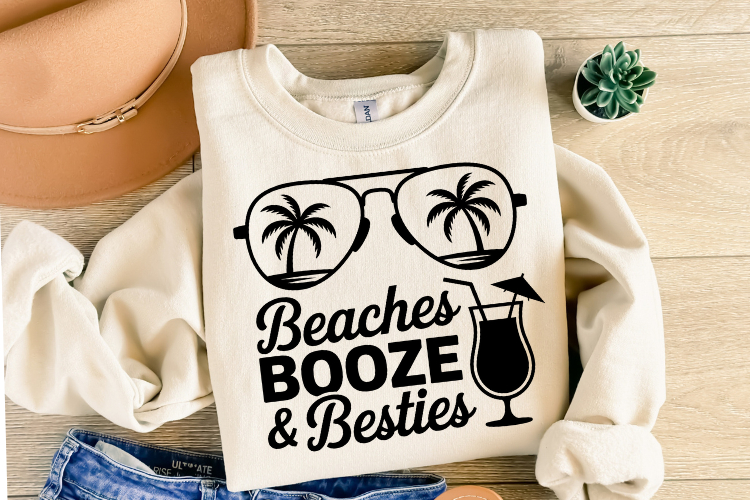 Beaches Booze & Besties svg | Summer Svg | Shirt Svg