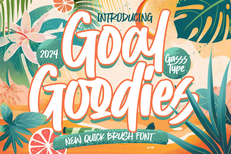 Goal Goodies - New Quick Brush Font