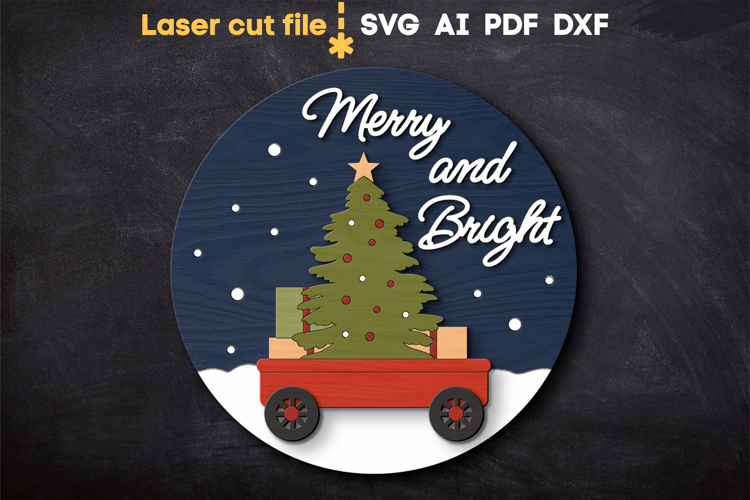 Christmas Tree SVG laser cut files for Glowforge