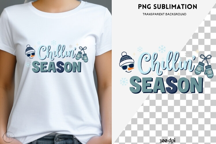 Winter phrases png design for T-shirts example image 1