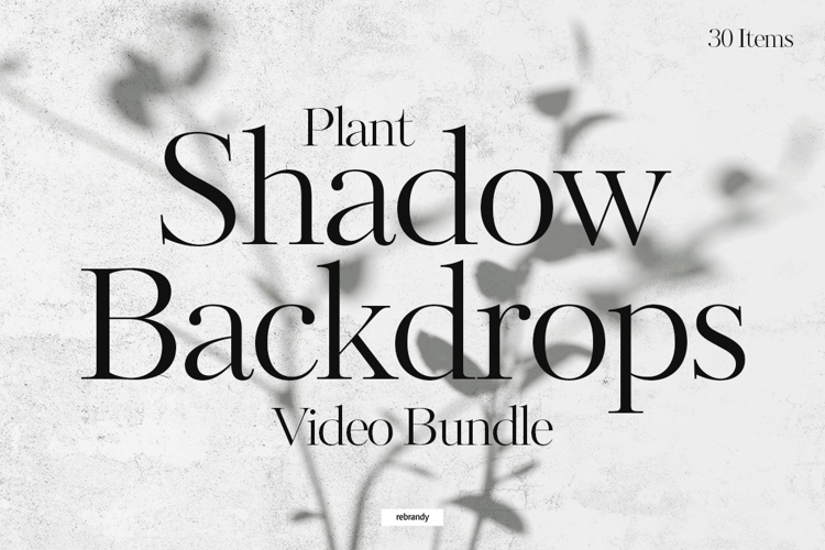 Plant Shadow Backdrops Video Bundle