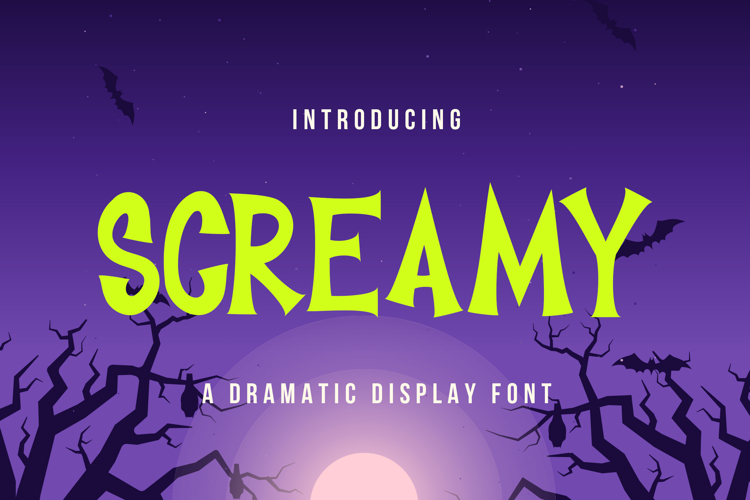 Screamy - Spooky Halloween Font