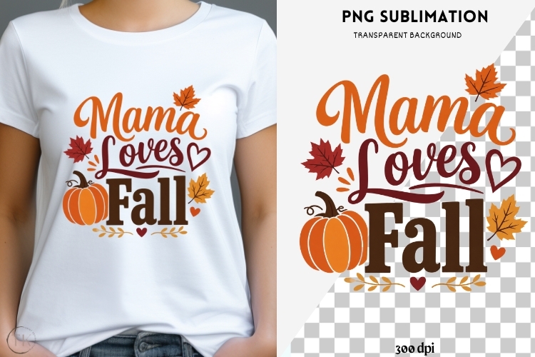 Autumn phrase png design for T-shirts example image 1
