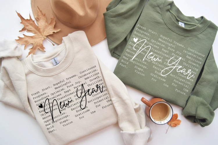 New Year Words png svg, New Years, Positive words png svg