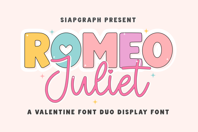 Romeo Juliet - Valentine Display Duo Font