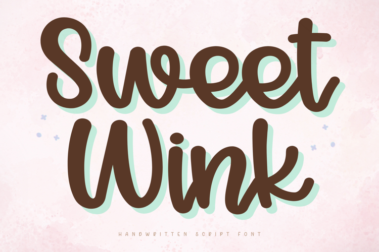 Sweet Wink - Handwritten Script Font
