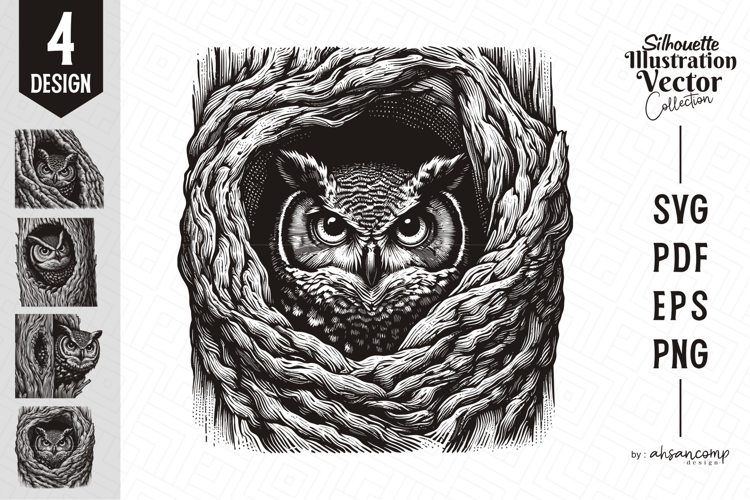 Owl Vector Image 2