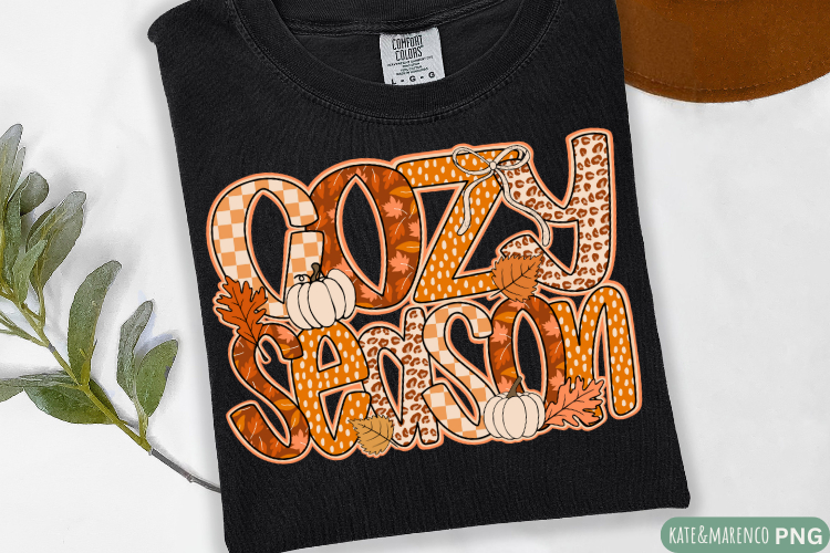 Cozy Season PNG | Fall PNG | Halloween Sublimation and DTF