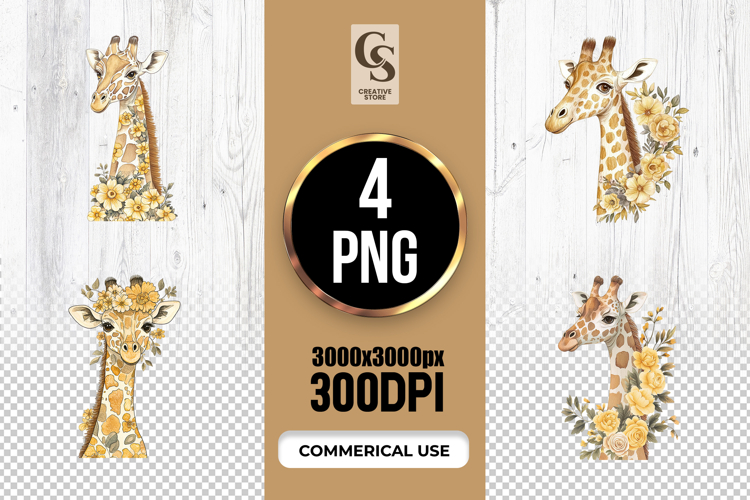 Giraffe Clipart Image 3