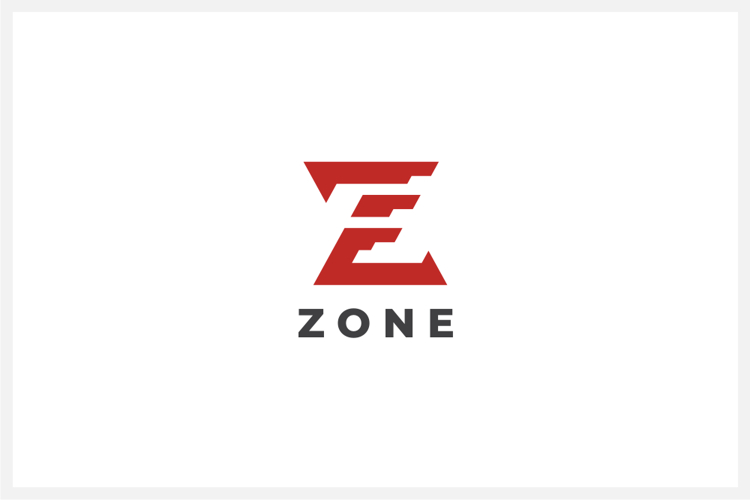 Zone Letter Z ZL 7L ZEL 7EL Logo Design Vector