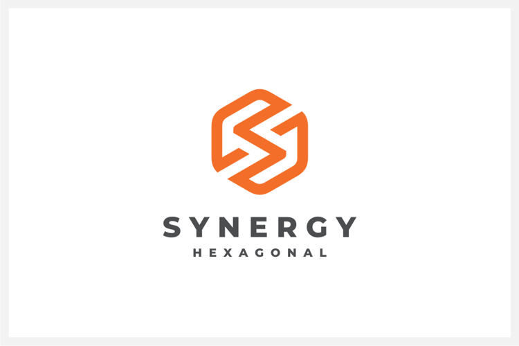 Hexagon Letter S Logo Design Vector Template