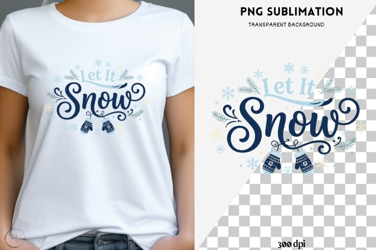 Winter phrases png design for T-shirts