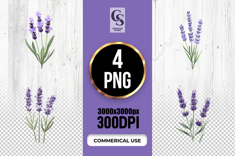 Purple Flower Clipart Image 3