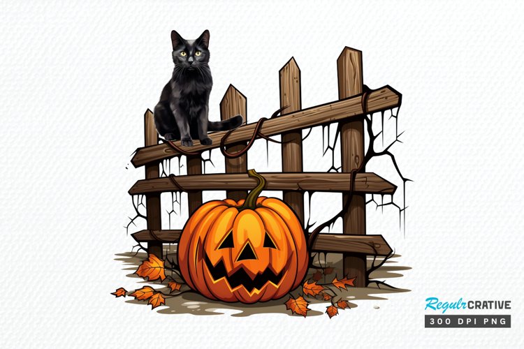 Big Watercolor Halloween PNG Clipart