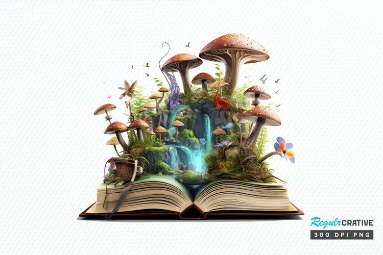 Magical Books Sublimation PNG Clipart example image 1