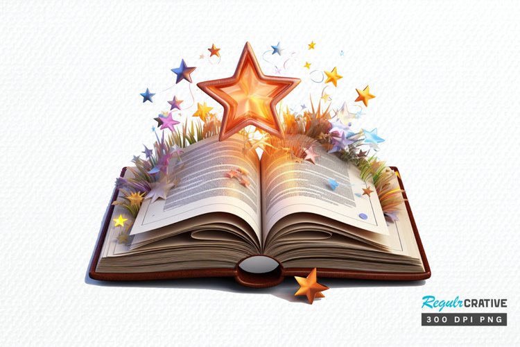 Magical Books Sublimation PNG Clipart example image 1