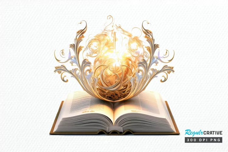 Magical Books Sublimation PNG Clipart
