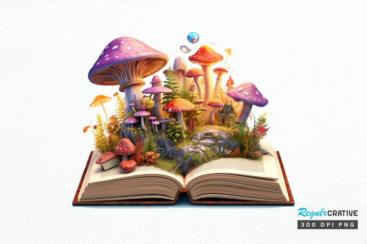 Magical Books Sublimation PNG Clipart example image 1