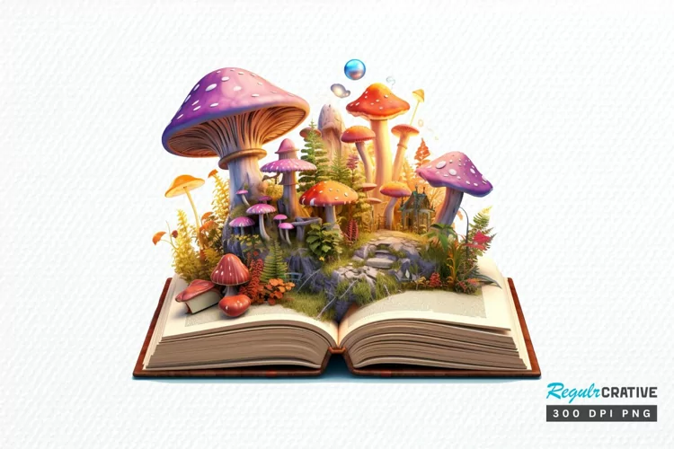 Magical Books Sublimation PNG Clipart