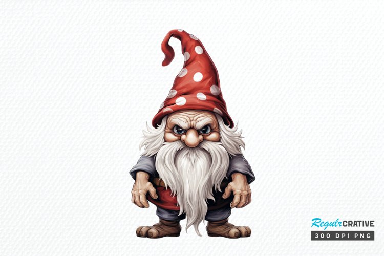 Scary Gnome Sublimation PNG Clipart