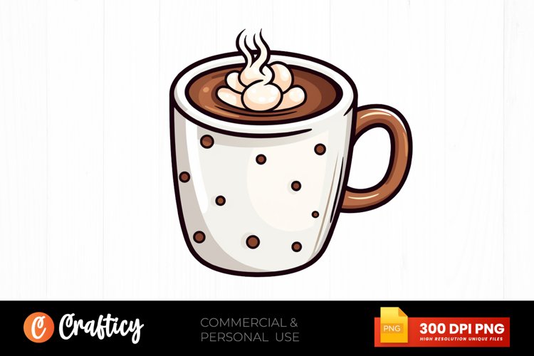 Hot Cocoa Mug Clipart PNG
