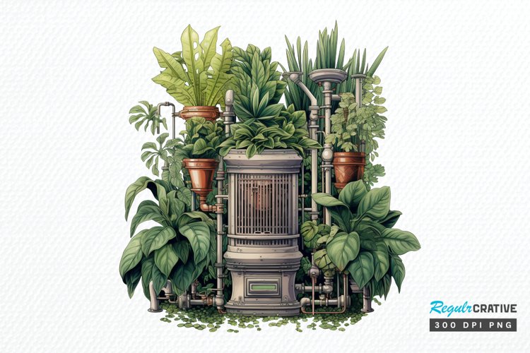 Houseplants Pot Sublimation PNG Clipart