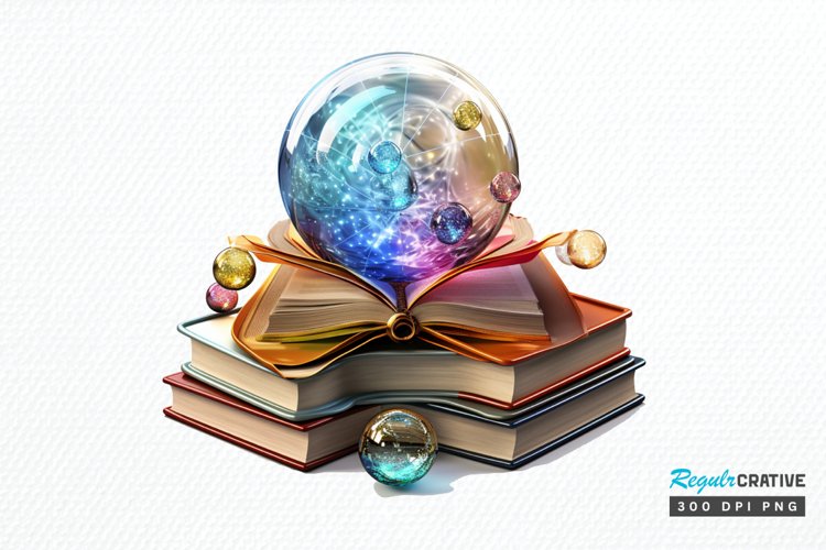 Magical Books Sublimation PNG Clipart