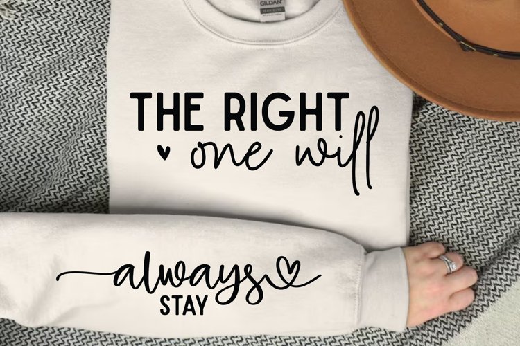 The Right One SVG, Sleeve SVG Design example image 1