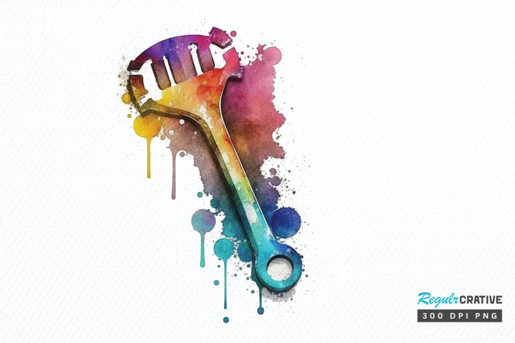 Wrench Clipart Image 3