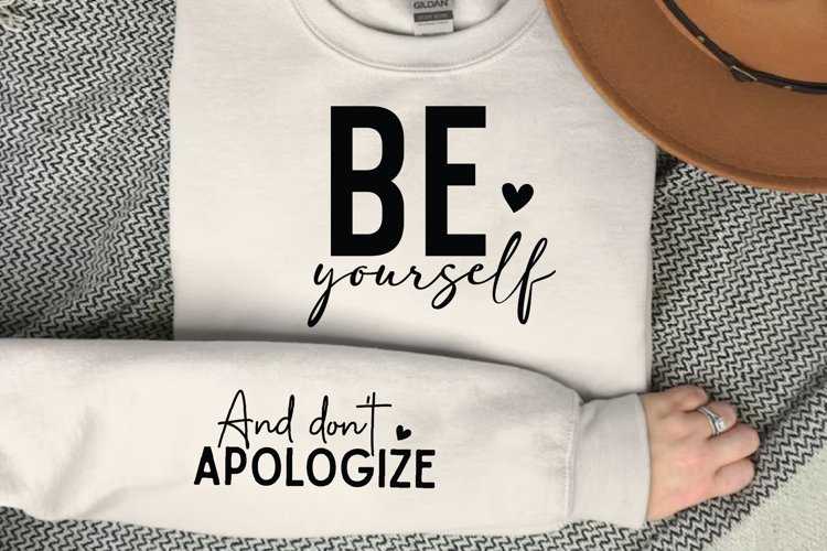 Be Yourself SVG, Sleeve SVG Design