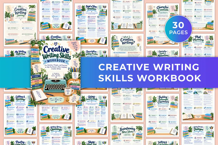 Creative Writing Skills Workbook Kdp interiors