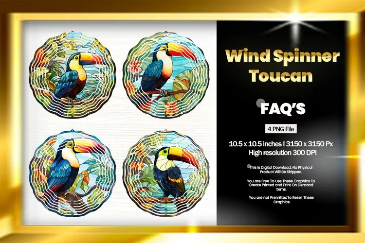 Toucan Wind Spinner Sublimation-04 Variations