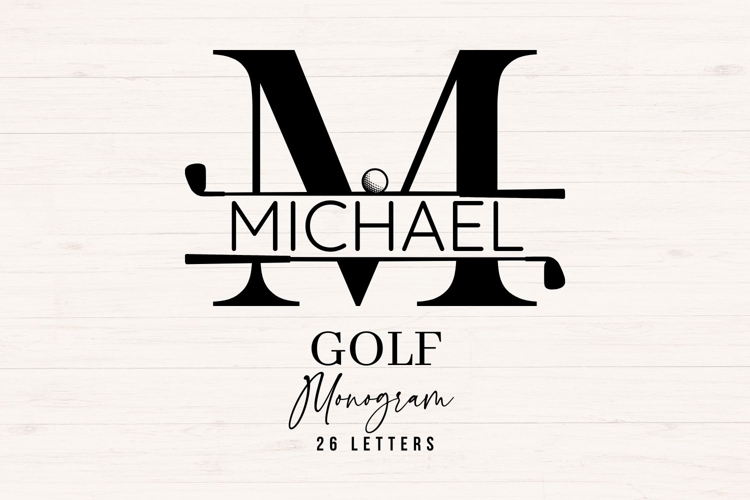 Golf Monogram SVG Bundle 26 Letters