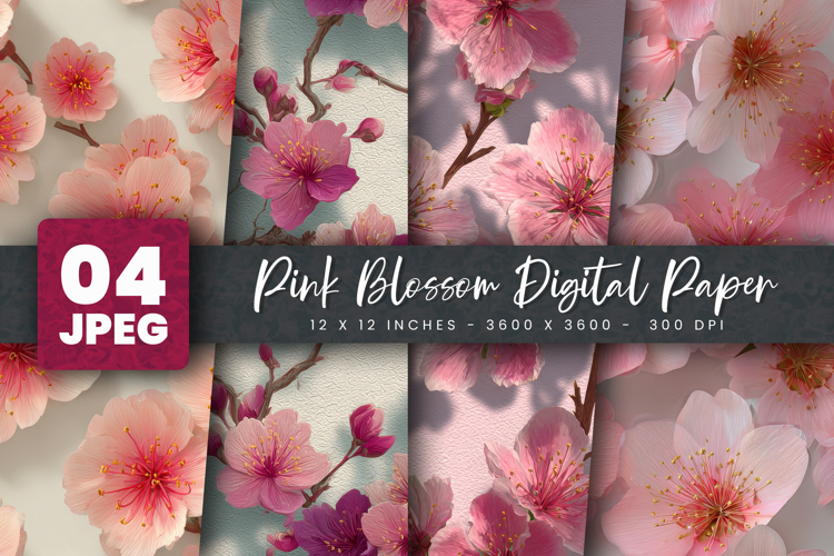 Pink Blossom Digital Paper