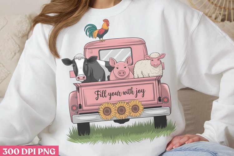 Fill your with joy PNG, Beauty Farm Sublimation
