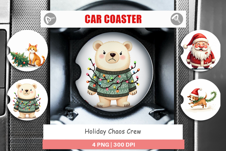 Car Coaster Holiday Chaos Crew