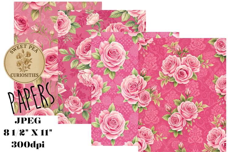 Pink, Mixed Media, Paper, Shabby Chic, Papers, Junk Journal