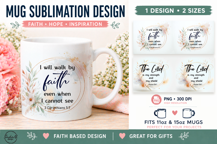 Christian mug designs, Bible quotes