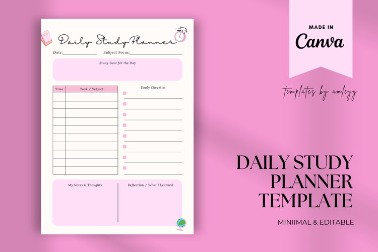  Study Planner Template Image 4