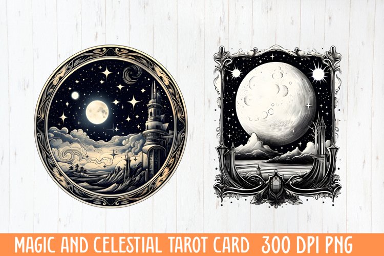 Magic And Celestial Tarot Card example image 1