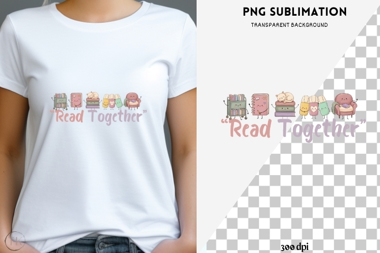 Book besties png design for T-shirts